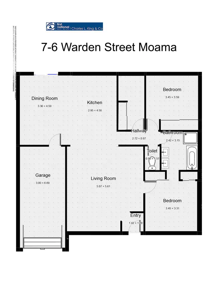 Floorplan of Homely unit listing, 7/6 Warden Street, Moama NSW 2731
