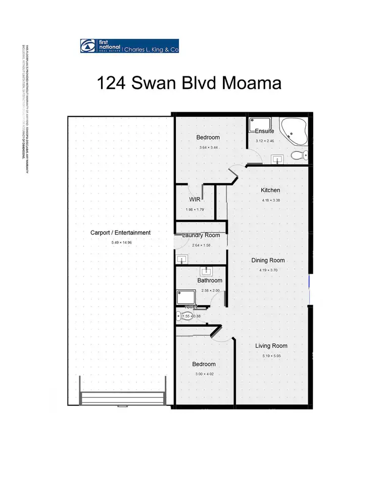 Floorplan of Homely unit listing, 124 Swan Boulevard, Moama NSW 2731