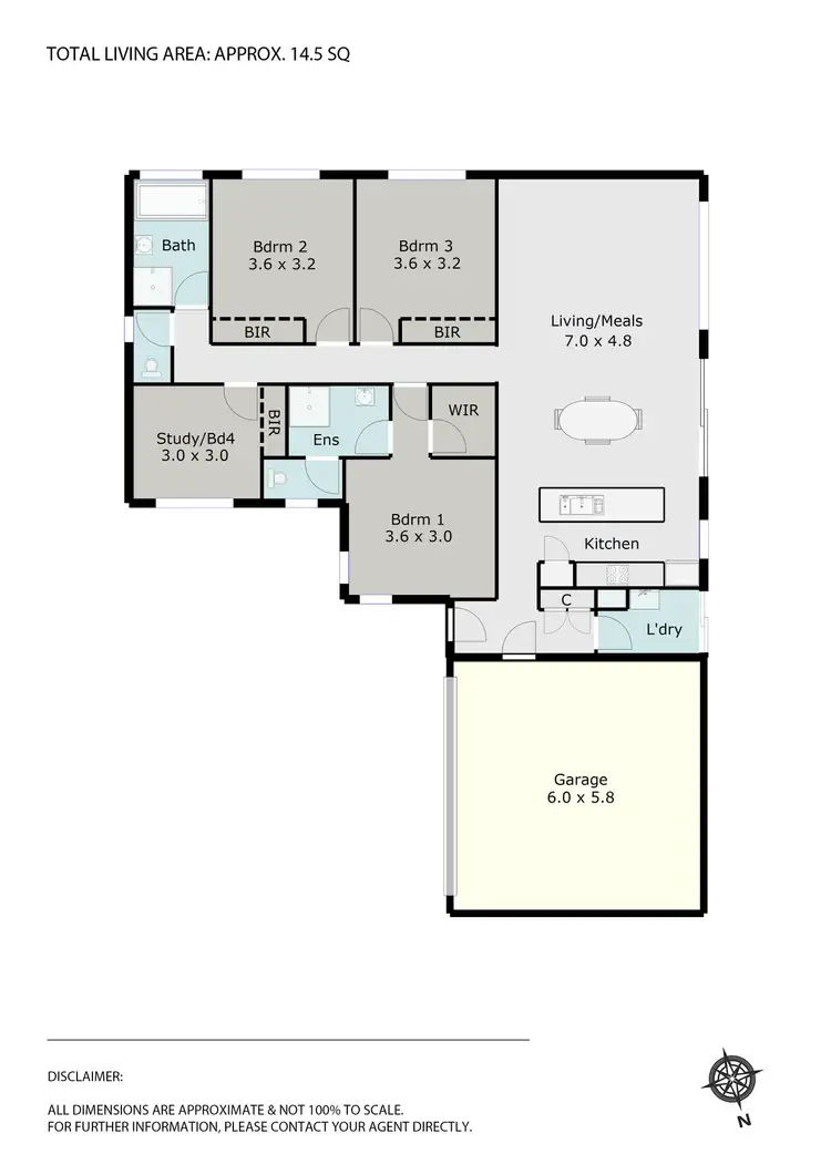 Floorplan of Homely townhouse listing, 5B Colette Court, Canadian VIC 3350