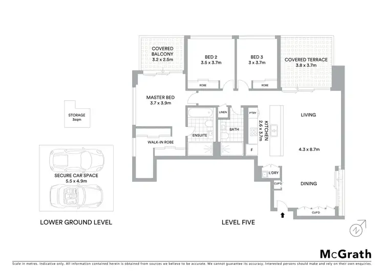 Floorplan of Homely apartment listing, 503/28 Harvey Street, Little Bay NSW 2036