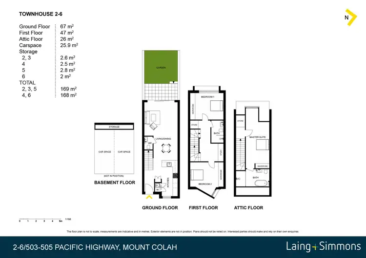 Floorplan of Homely townhouse listing, 5/503-505 Pacific Highway, Mount Colah NSW 2079
