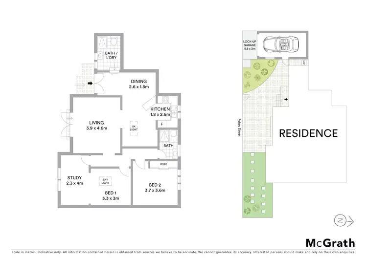 Floorplan of Homely semi-detached listing, 72 Robey Street, Maroubra NSW 2035