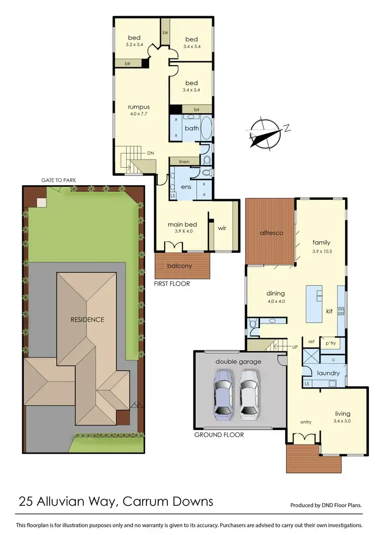 Floorplan of Homely house listing, 25 Alluvian Way, Carrum Downs VIC 3201