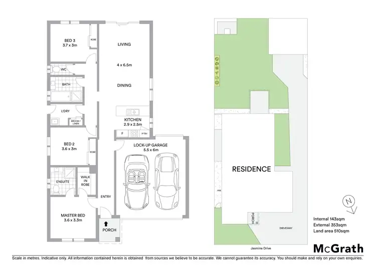 Floorplan of Homely house listing, 32 Jasmine Drive, Ballan VIC 3342