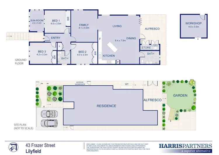 Floorplan of Homely house listing, 43 Frazer Street, Lilyfield NSW 2040