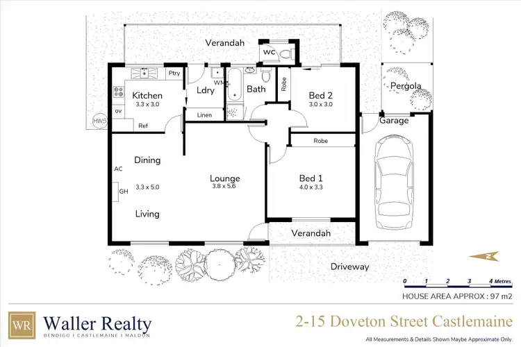 Floorplan of Homely house listing, 2/15 Doveton Street, Castlemaine VIC 3450