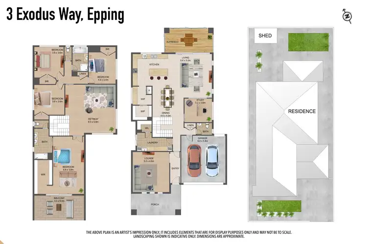 Floorplan of Homely house listing, 3 Exodus Way, Epping VIC 3076