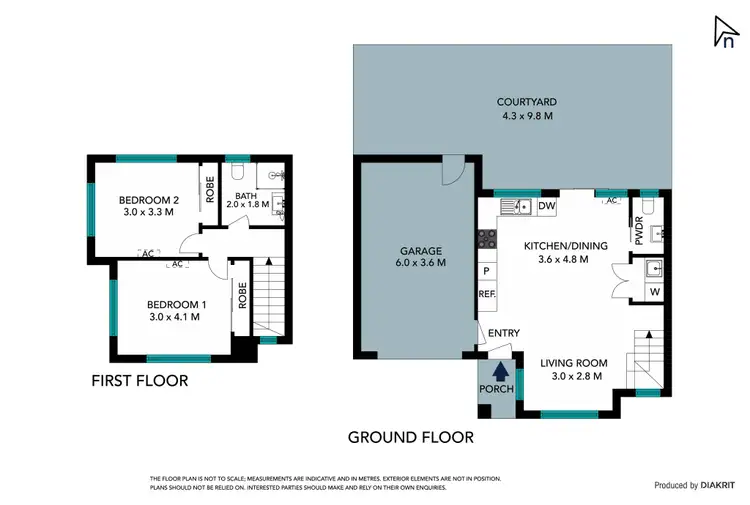 Floorplan of Homely townhouse listing, 2/66 Blake Street, Reservoir VIC 3073