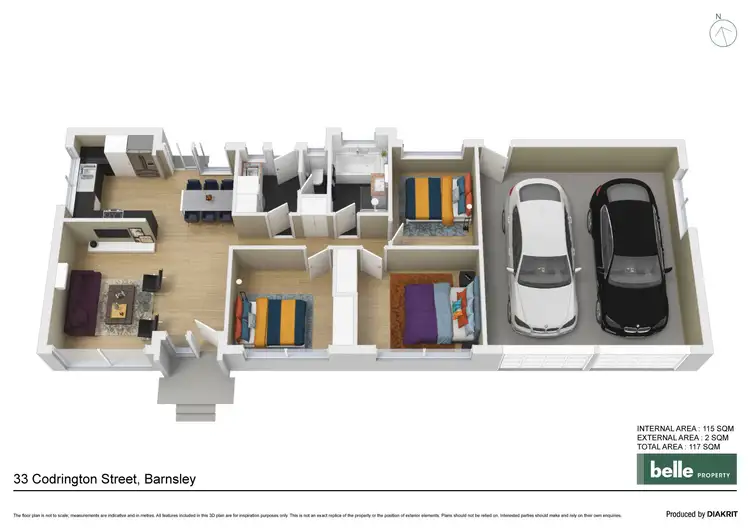 Floorplan of Homely house listing, 33 Codrington Street, Barnsley NSW 2278