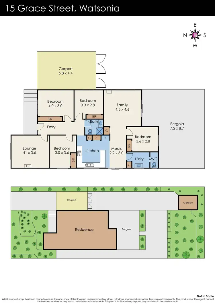 Floorplan of Homely house listing, 15 Grace Street, Watsonia VIC 3087