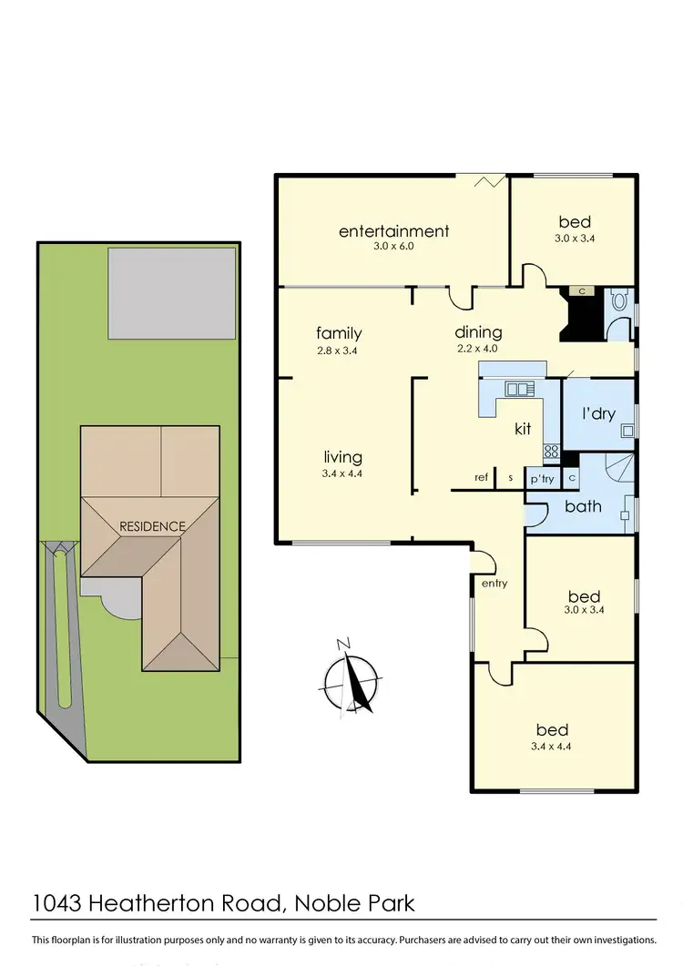 Floorplan of Homely house listing, 1043 Heatherton Road, Noble Park VIC 3174