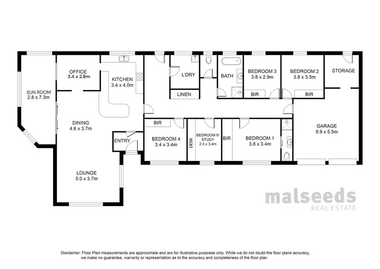 Floorplan of Homely house listing, 14 Dalkeith Drive, Mount Gambier SA 5290