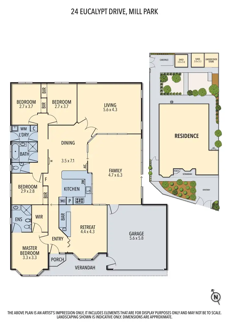 Floorplan of Homely house listing, 24 Eucalypt Drive, Mill Park VIC 3082