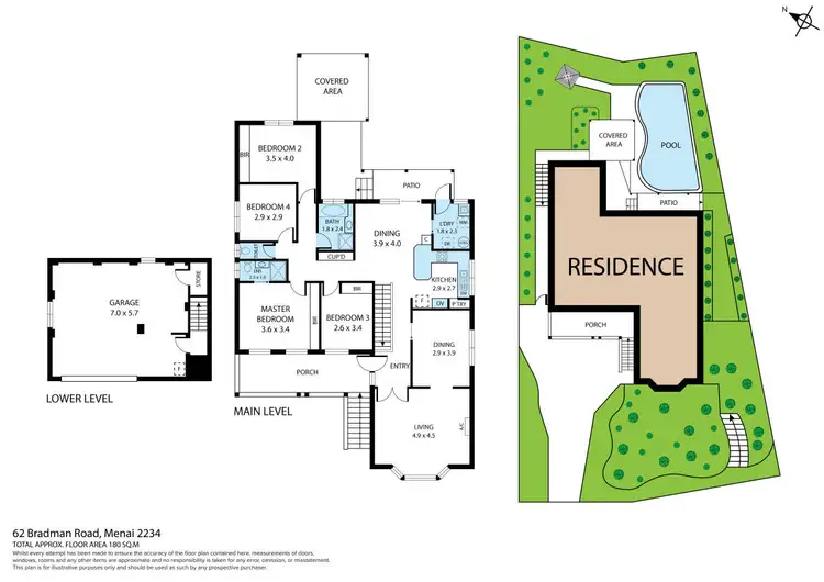Floorplan of Homely house listing, 62 Bradman Road, Menai NSW 2234