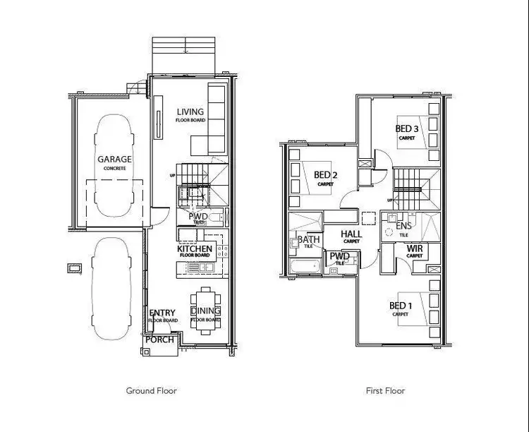 Floorplan of Homely townhouse listing, Lot 28, 80 Tyler Street, Reservoir VIC 3073