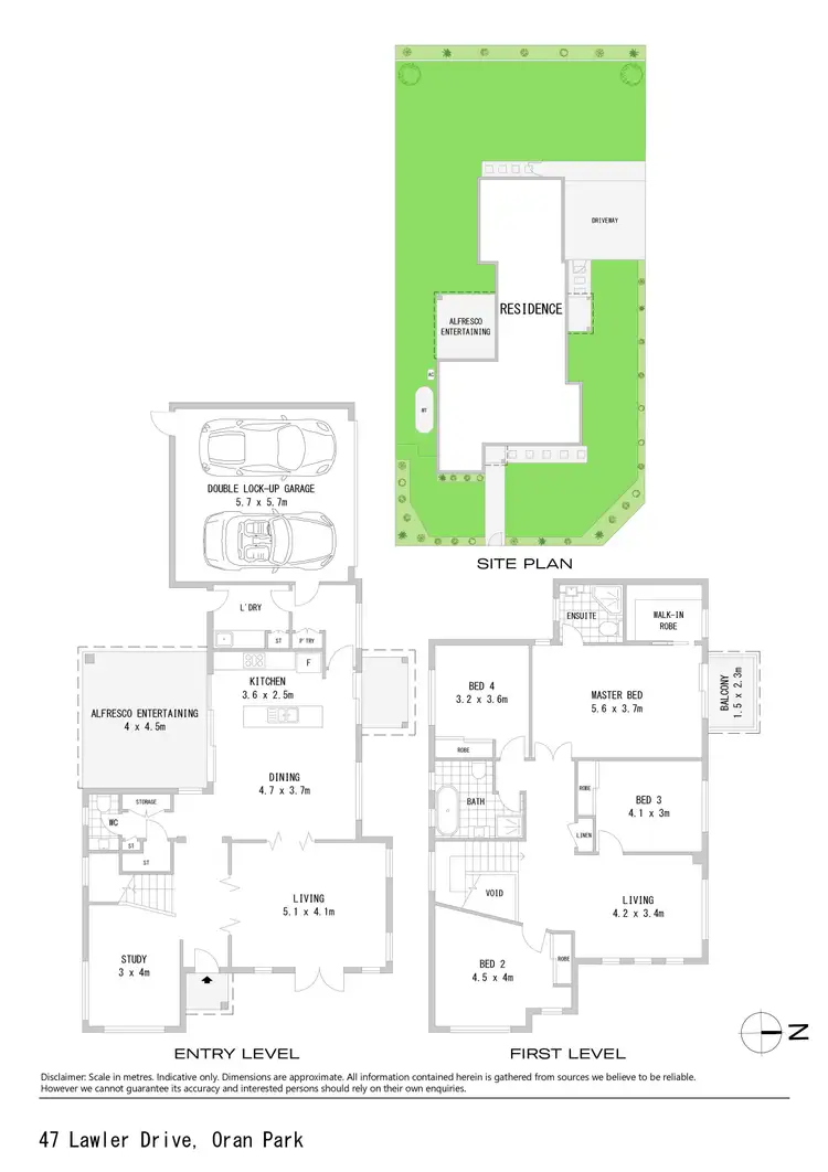 Floorplan of Homely house listing, 47 Lawler Drive, Oran Park NSW 2570