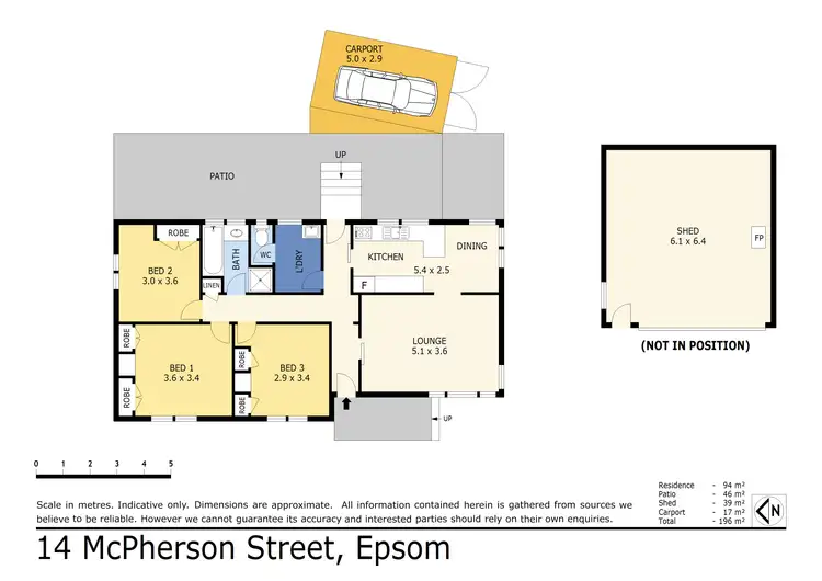 Floorplan of Homely house listing, 14 McPherson Street, Epsom VIC 3551