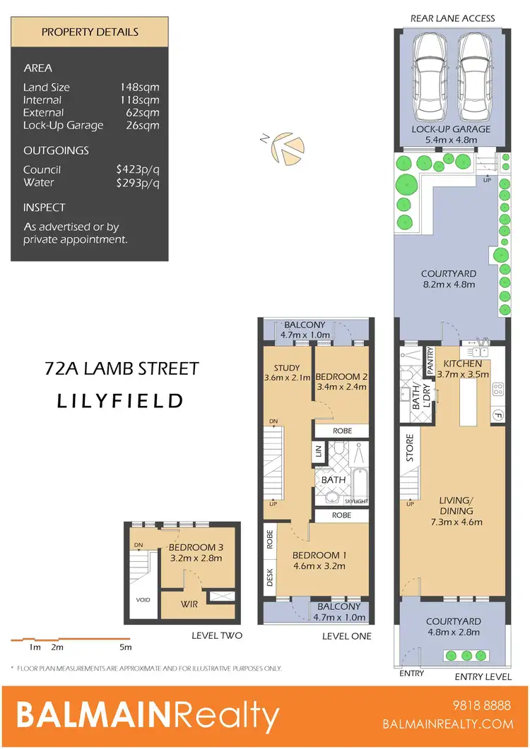 Floorplan of Homely house listing, 72A Lamb Street, Lilyfield NSW 2040