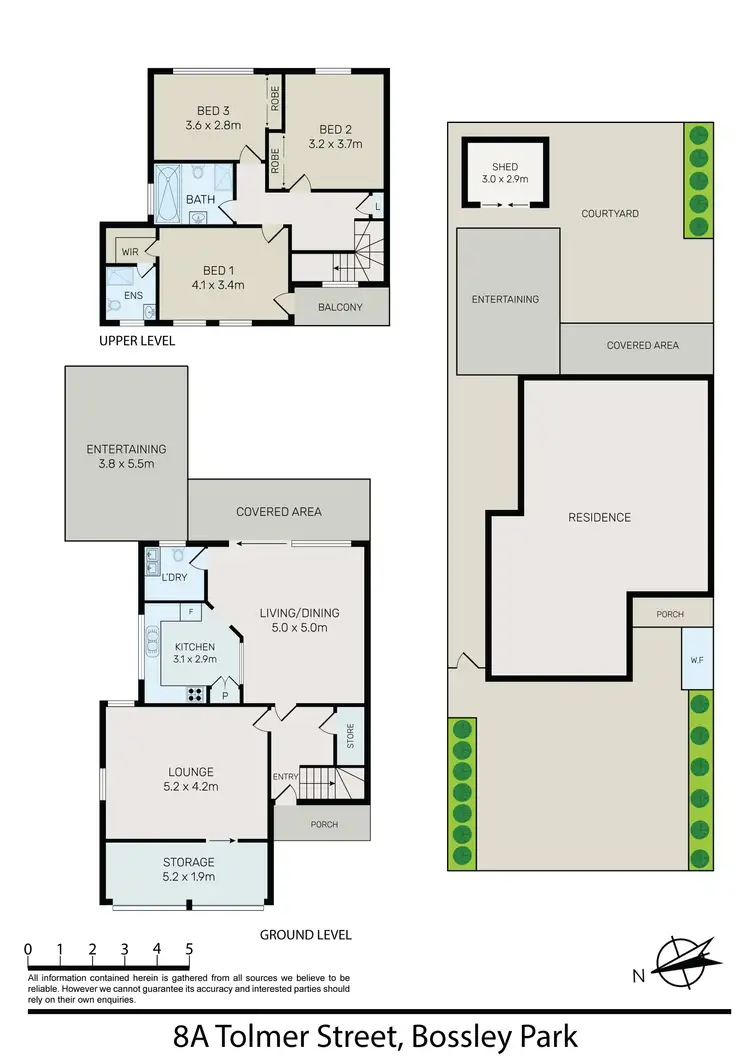 Floorplan of Homely semi-detached listing, 8A Tolmer Street, Bossley Park NSW 2176