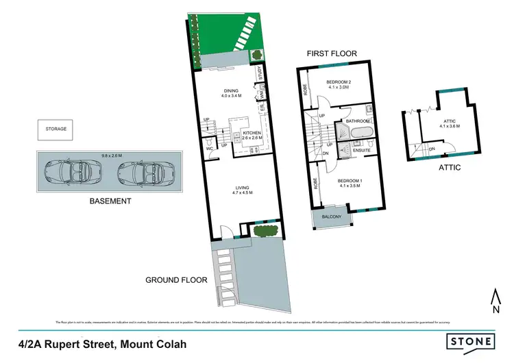 Floorplan of Homely townhouse listing, 1/2a Rupert Street, Mount Colah NSW 2079