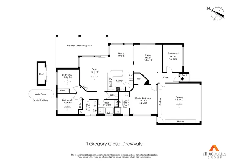 Floorplan of Homely house listing, 1 Gregory Close, Drewvale QLD 4116