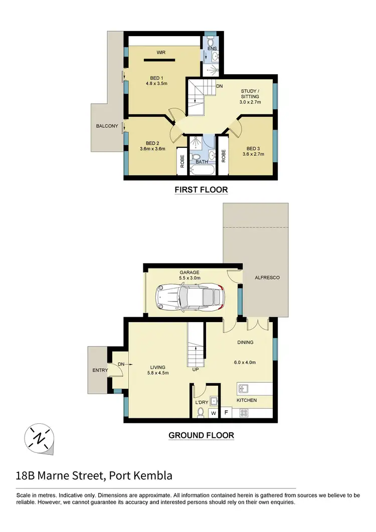 Floorplan of Homely house listing, 18B Marne Street, Port Kembla NSW 2505