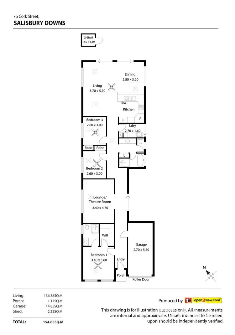 Floorplan of Homely house listing, 7B Cork Street, Salisbury Downs SA 5108