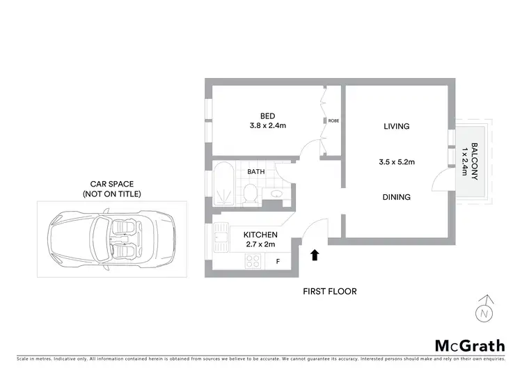 Floorplan of Homely apartment listing, 2/20 Pacific Parade, Dee Why NSW 2099