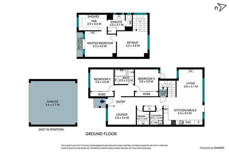 Floorplan of Homely townhouse listing, 116 Hazel Glen Drive, Doreen VIC 3754