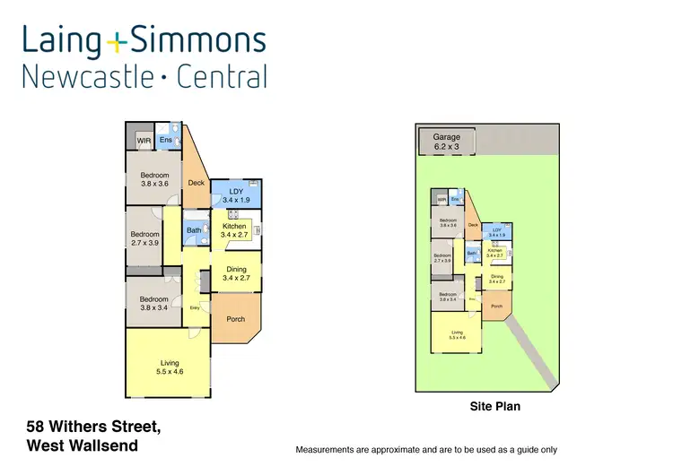 Floorplan of Homely house listing, 58 Withers Street, West Wallsend NSW 2286