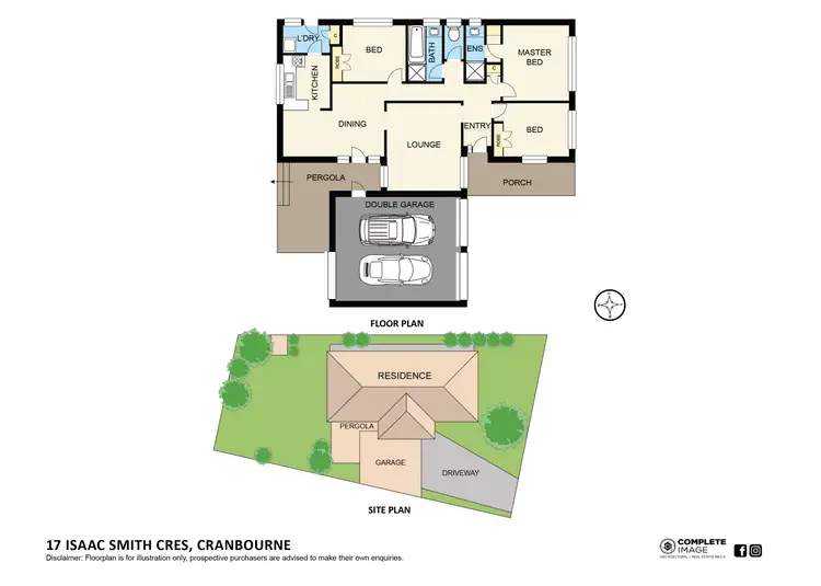Floorplan of Homely house listing, 17 Isaac Smith Crescent, Cranbourne VIC 3977