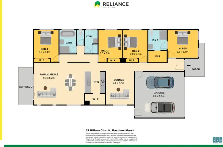 Floorplan of Homely house listing, 52 Killara Circuit, Bacchus Marsh VIC 3340