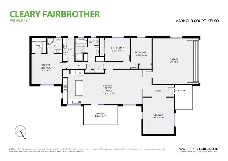 Floorplan of Homely house listing, 2 Arnold Court, Kelso NSW 2795