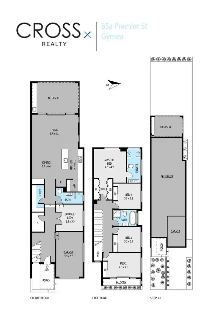 Floorplan of Homely semi-detached listing, 85A Premier Street, Gymea NSW 2227