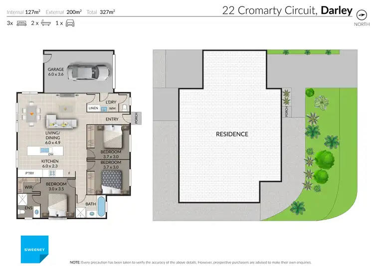 Floorplan of Homely house listing, 22A Cromarty Circuit, Darley VIC 3340