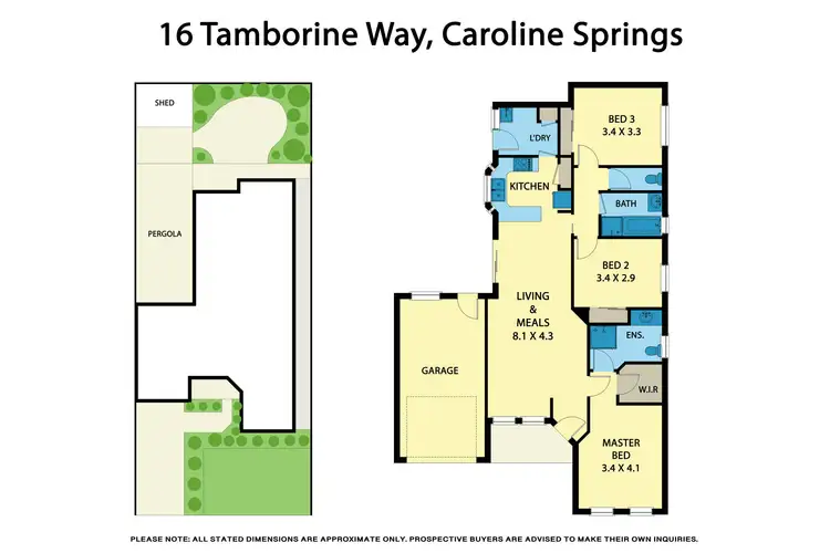 Floorplan of Homely house listing, 16 Tamborine Way, Caroline Springs VIC 3023