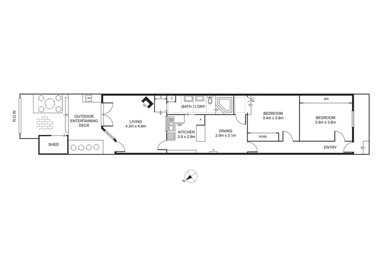 Floorplan of Homely house listing, 4 Chapman Street, North Melbourne VIC 3051