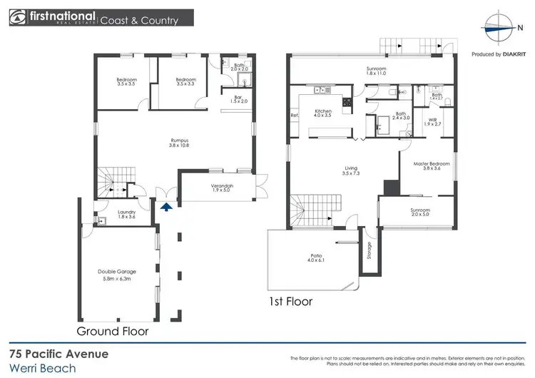Floorplan of Homely house listing, 75 Pacific Avenue, Werri Beach NSW 2534