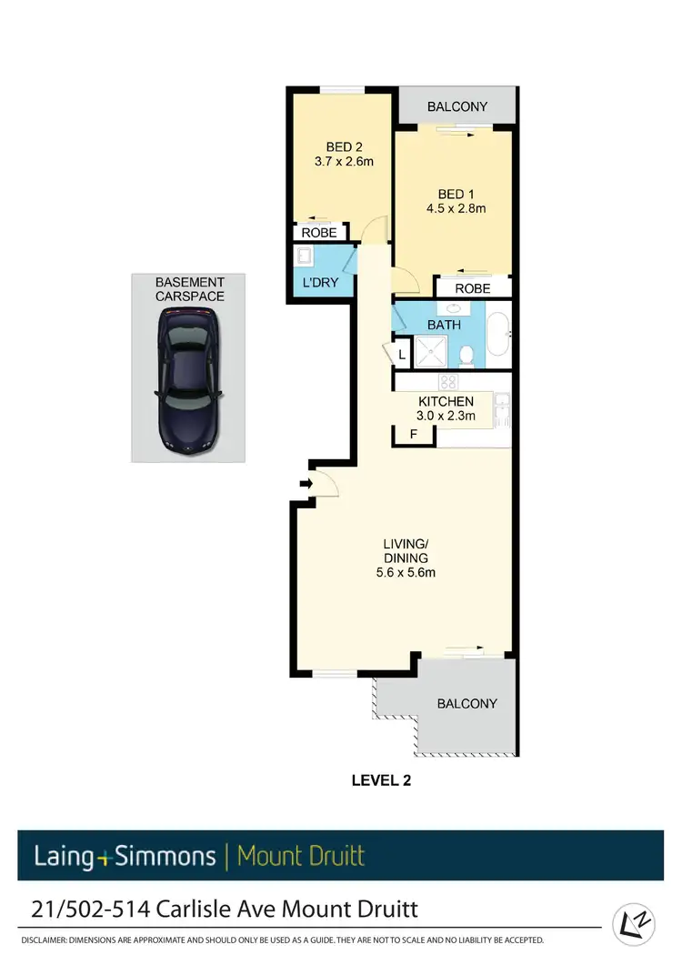 Floorplan of Homely unit listing, 21/502-514 Carlisle Avenue, Mount Druitt NSW 2770