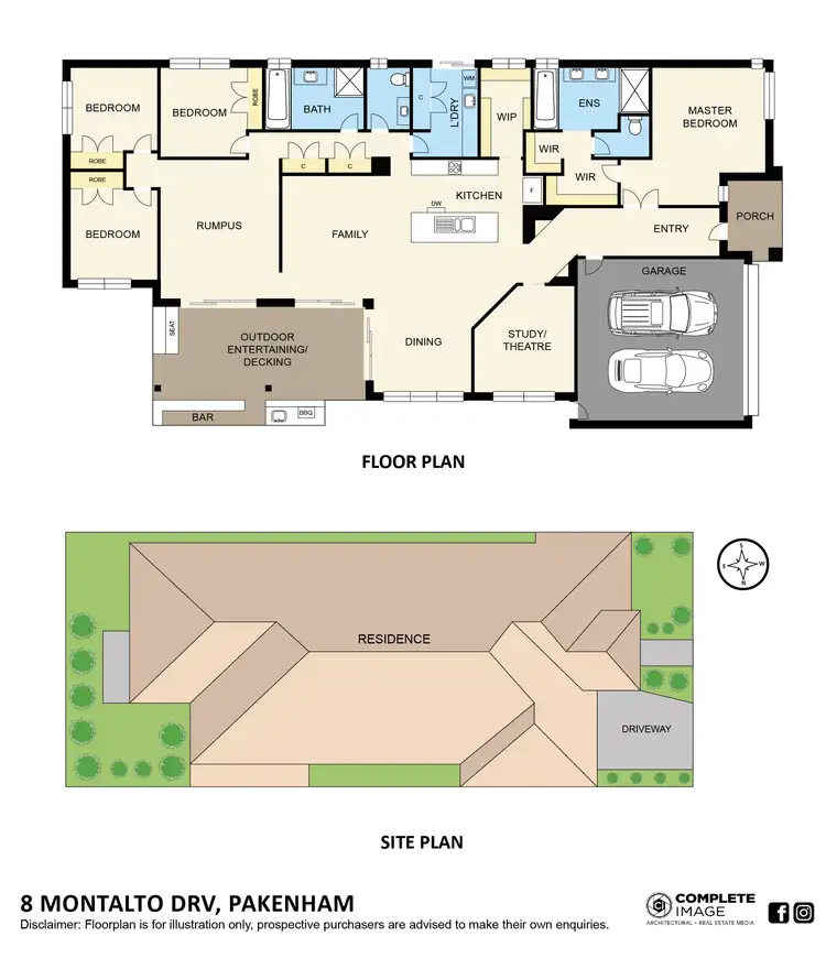 Floorplan of Homely house listing, 8 Montalto Drive, Pakenham VIC 3810