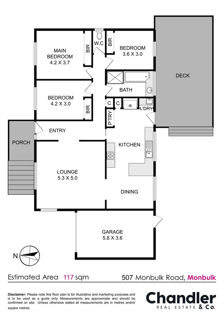Floorplan of Homely house listing, 507 Monbulk Road, Monbulk VIC 3793