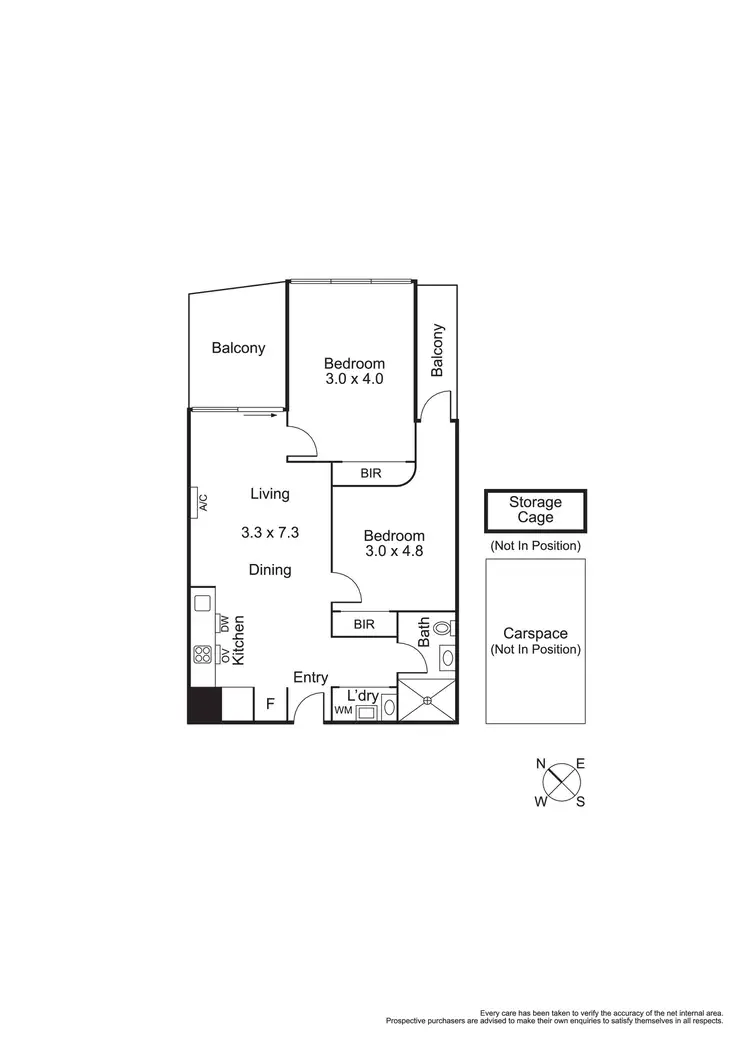 Floorplan of Homely apartment listing, 1209/33 Blackwood Street, North Melbourne VIC 3051