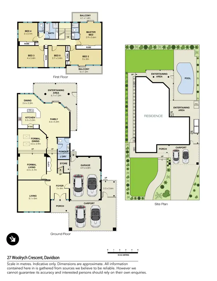 Floorplan of Homely house listing, 27 Woolrych Crescent, Davidson NSW 2085