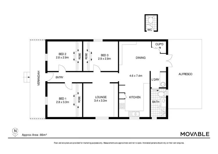 Floorplan of Homely house listing, 28 Grove Street, Waratah NSW 2298