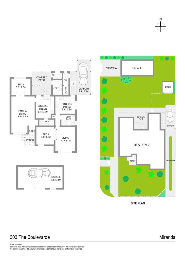 Floorplan of Homely house listing, 303 The Boulevarde, Miranda NSW 2228