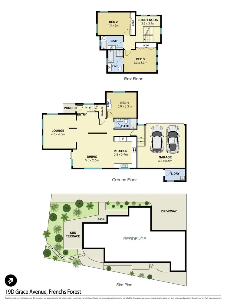 Floorplan of Homely townhouse listing, 19D Grace Avenue, Frenchs Forest NSW 2086