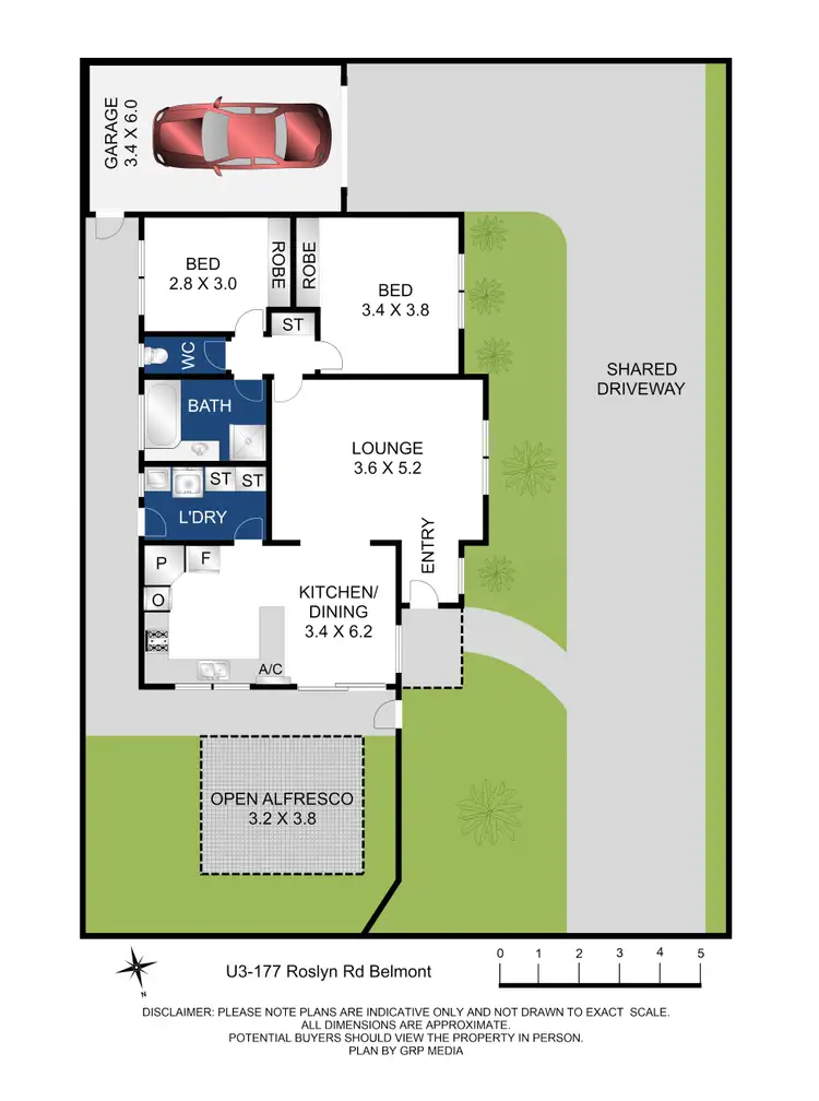 Floorplan of Homely unit listing, 3/177 Roslyn Road, Belmont VIC 3216