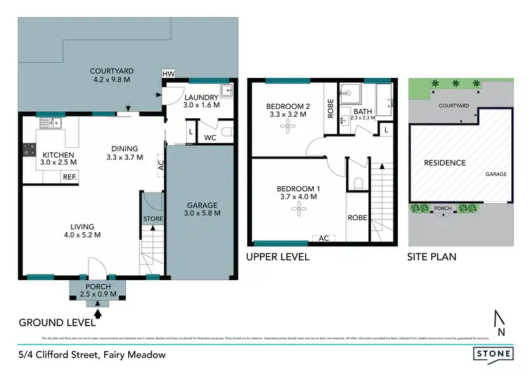 Floorplan of Homely townhouse listing, 5/4 Clifford Street, Fairy Meadow NSW 2519