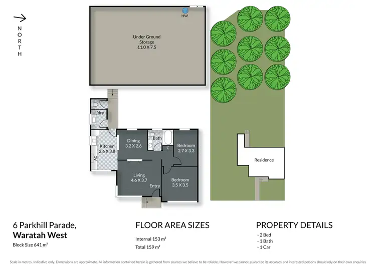 Floorplan of Homely house listing, 6 Parkhill Parade, Waratah West NSW 2298