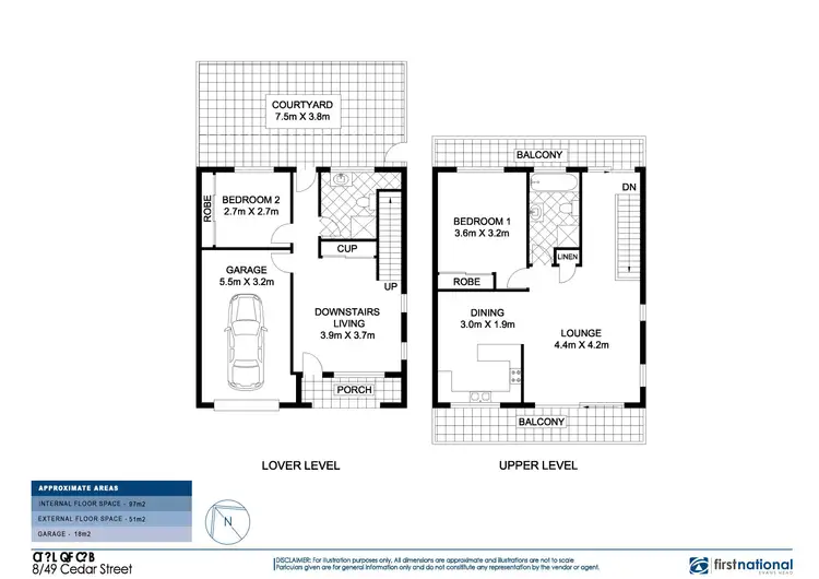 Floorplan of Homely unit listing, 8/49 Cedar Street, Evans Head NSW 2473